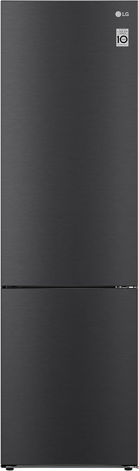 LG GBP62MCNBC Réfrigérateur-congélateur 384 L classe B – DoorCooling+, LINEARCooling, écran intérieur, 59,5 × 203 × 67,5 cm, noir mat