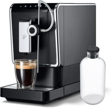 Tchibo Esperto Pro Machine à café automatique avec fonction One Touch pour Caffè Crema, espresso et boissons lactées, anthracite