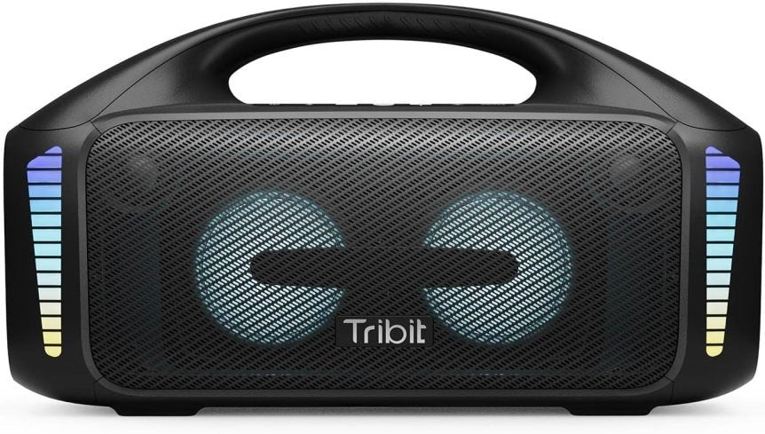 Tribit StormBox Blast Enceinte Bluetooth portable 90 W – Son stéréo puissant avec XBass, effets lumineux LED, Bluetooth 5.3, IPX7, TWS, 30 h