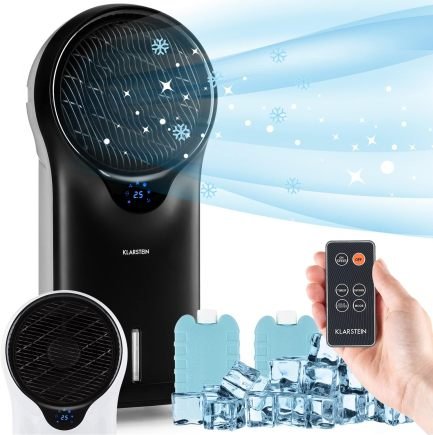 SereneLife Climatiseur mobile 3-en-1 avec gaine d’évacuation – Refroidisseur, ventilateur et déshumidificateur, jusqu’à 28 m², 10 000 BTU