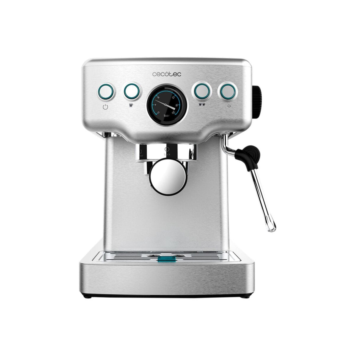 Cecotec Machine à café Barista 20 bar avec manomètre et Thermoblock