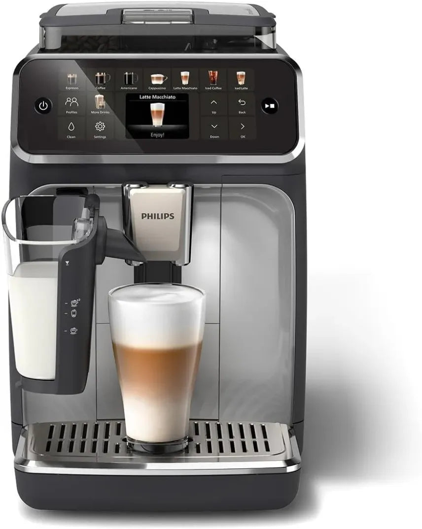 Philips Série 5500 Machine à café automatique – Système LatteGo, 20 boissons chaudes et froides, 40 % plus silencieuse avec SilentBrew, QuickStart