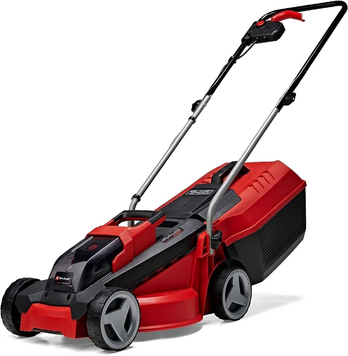 Einhell City Tondeuse sans fil GE-CM 18/30 Li Kit Power X-Change – 18 V, coupe 30 cm, jusqu’à 150 m², moteur brushless, bac 25 L, batterie 3,0 Ah et