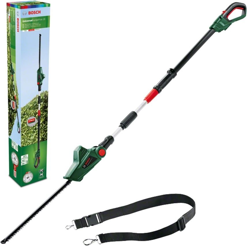 Bosch Taille-haies télescopique sans fil UniversalHedgePole 18 – Batterie 2,5 Ah, système 18 V, en carton