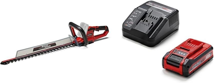 Einhell GE-CH 18/60 Li-Solo Taille-haies sans fil Power X-Change – 18 V, lame 60 cm, écartement 22 mm, poignée rotative, collecteur inclus, sans