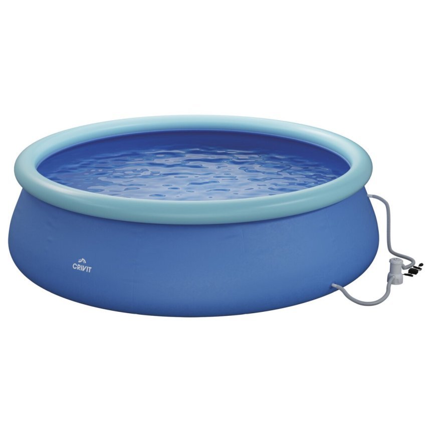 CRIVIT Piscine Quick-Up Ø 300 × H 76 cm avec pompe filtrante
