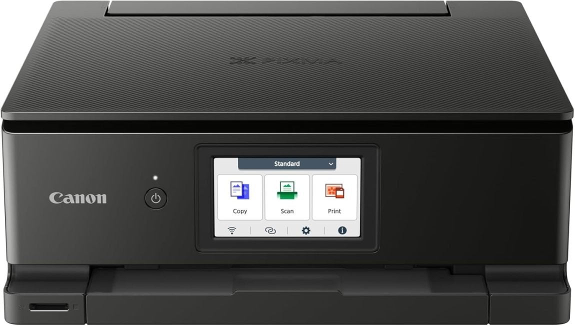 Canon PIXMA TS8750 Imprimante multifonction 3-en-1 – Jet d’encre A4, impression/copie/scan, écran tactile 10,8 cm, Wi-Fi, recto verso, 2 bacs de