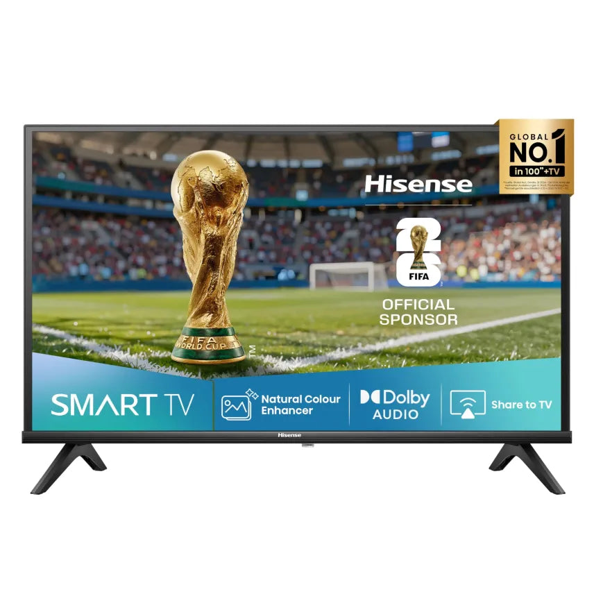 Hisense 40E4QT Téléviseur 40 pouces DLED Smart TV 2025 – Game Mode, AI Sports Mode, Dolby Audio, DTS Virtual:X, HDR10, HLG, Full HD, contraste élevé