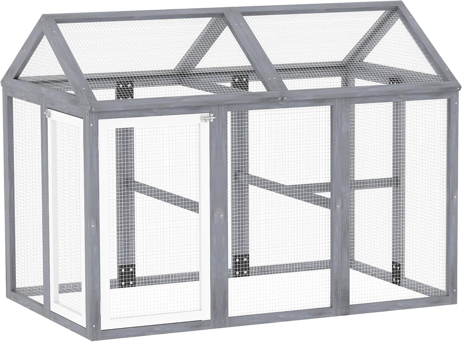 Enclos pour poulailler – 12,70 m² – Pour 1 à 3 poules