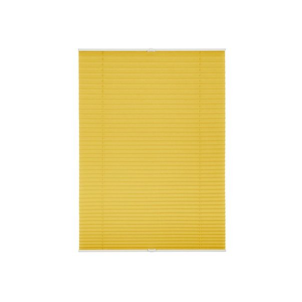 Lichtblick Store plissé Klemmfix – Réglage continu, occultant, pose sans perçage, 130 × 100 cm, jaune