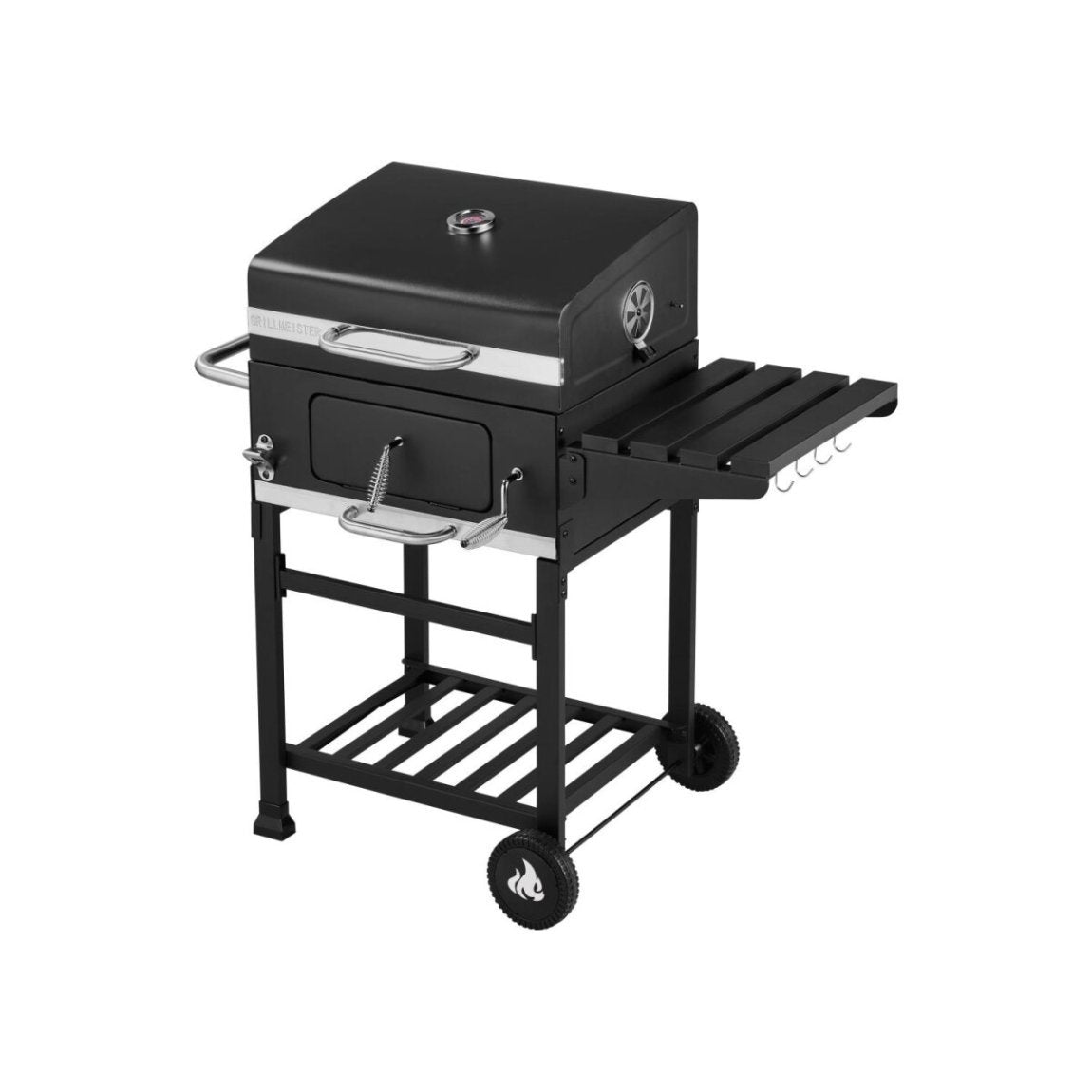 GRILLMEISTER Barbecue charbon confort Kansas – 106,5 × 103 × 71 cm