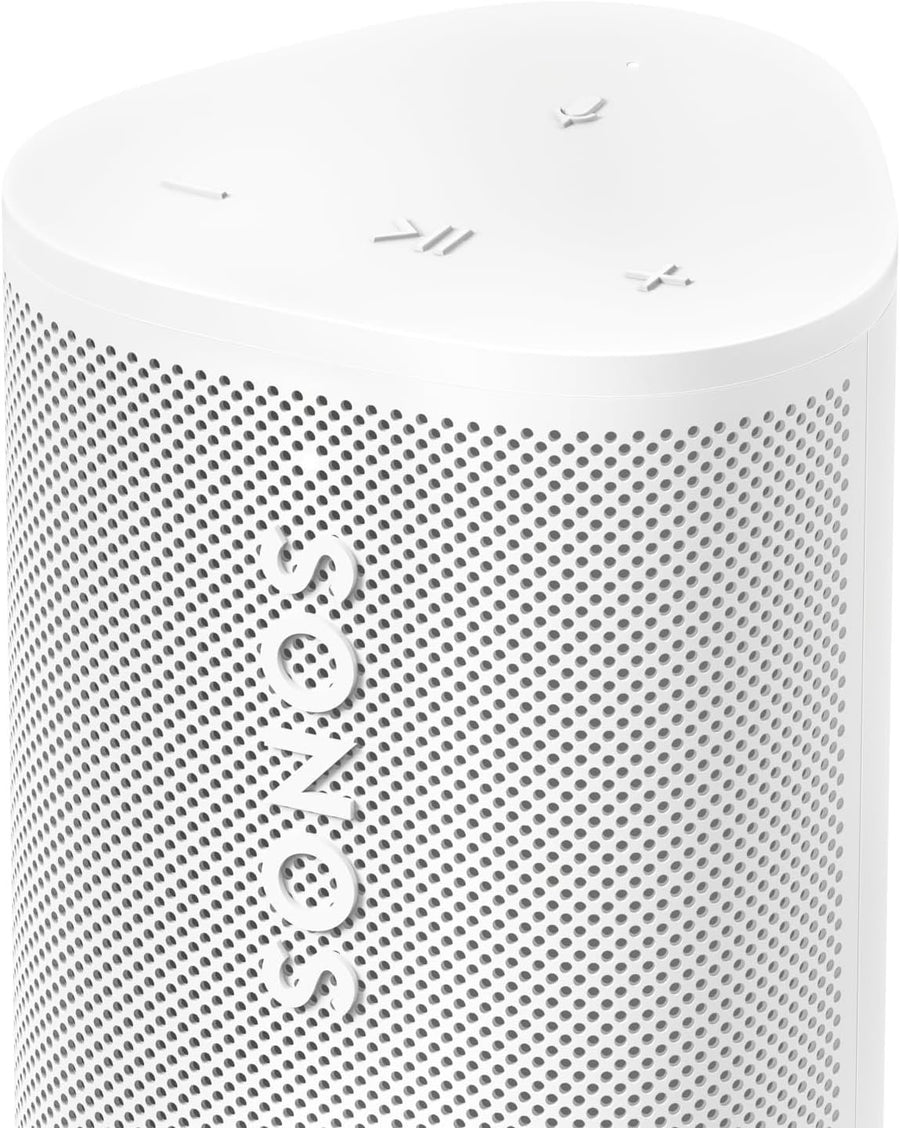 Sonos Roam 2 – Enceinte légère, portable et étanche avec Bluetooth, Wi-Fi, au moins 10 h d’autonomie et commande vocale, intérieur/extérieur, blanche