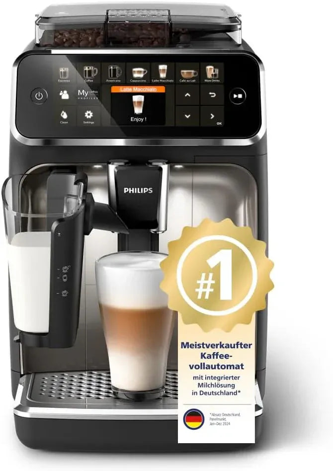 Philips Série 5400 Machine à café automatique – 12 boissons, système LatteGo facile à nettoyer, écran TFT intuitif, réglages personnalisables