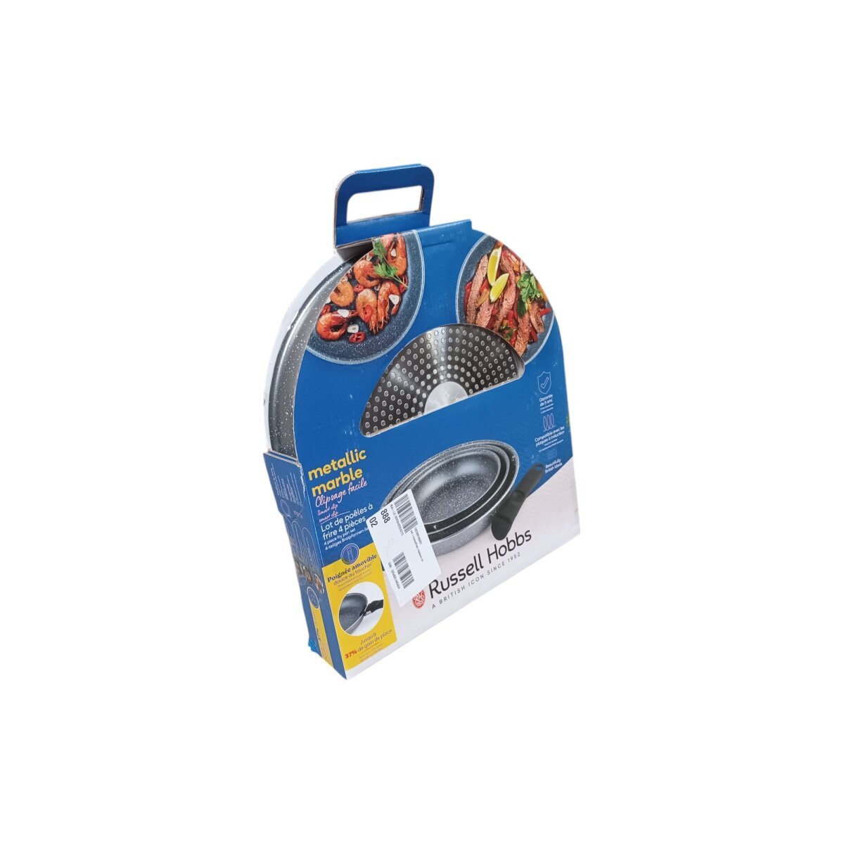 Russell Hobbs Ensemble casseroles/poêles avec poignée amovible