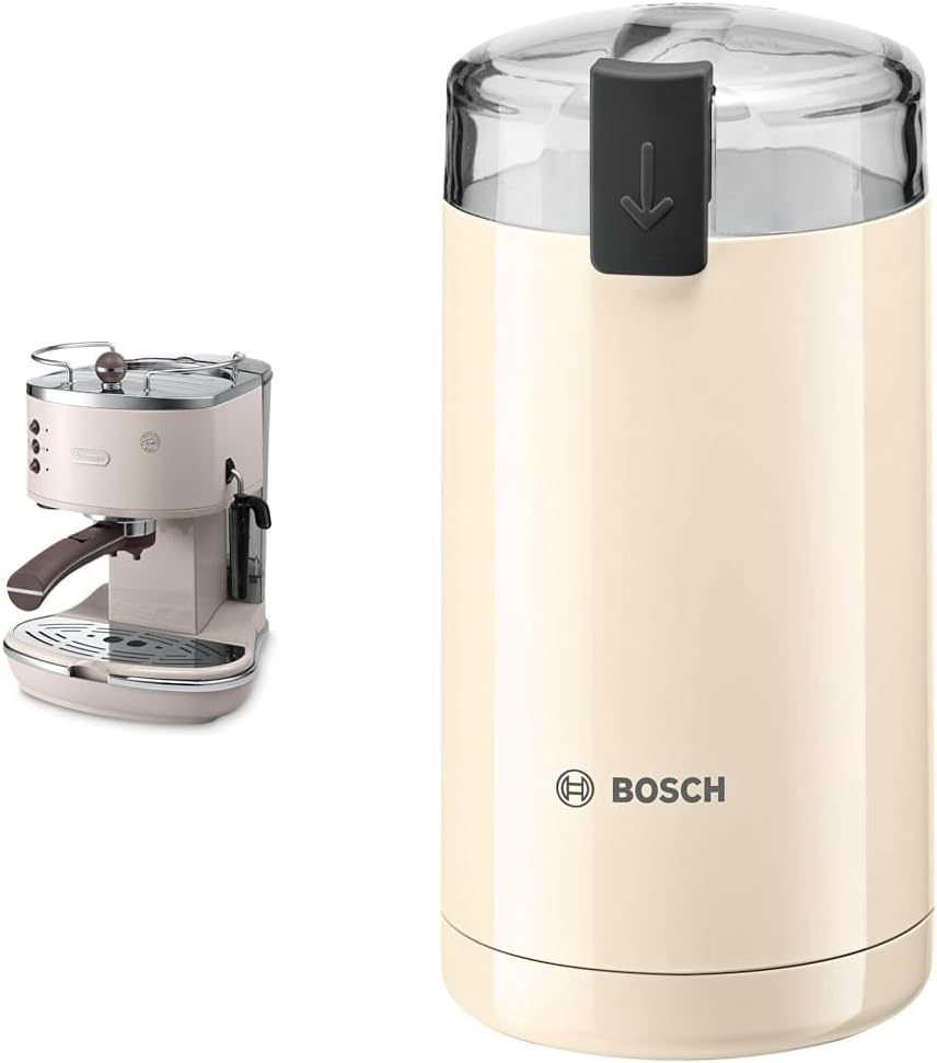 De'Longhi Icona Vintage ECOV 311.GR Machine à espresso rétro – Porte-filtre, mousseur manuel, café moulu ou dosettes ESE, réservoir 1,4 L, vert
