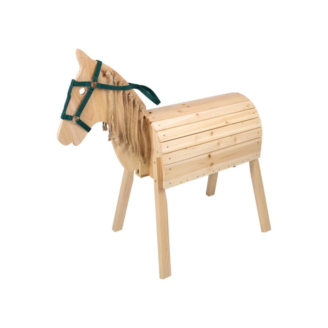 Playtive Cheval en bois massif réglable en hauteur