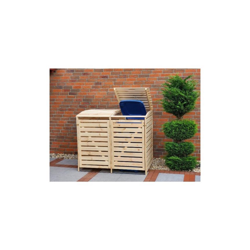 Cache-poubelles « Vario III » en pin