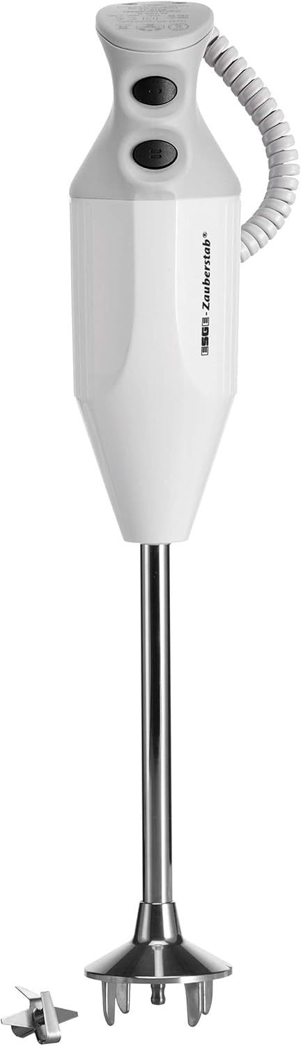 ESGE Zauberstab P 350 Profi Mixeur plongeant – Blanc/gris, couteau multifonction inclus, jusqu’à 22 000 tr/min, réf.
