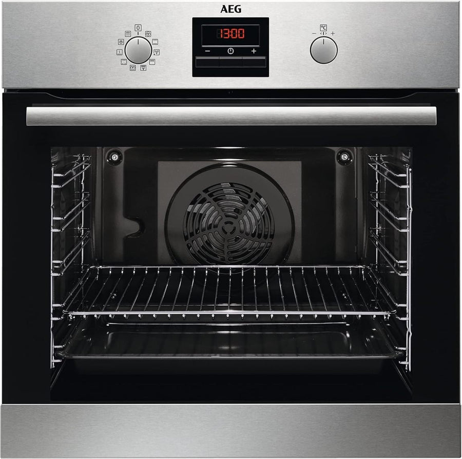 AEG Four encastrable Série 5 BPE53516AB – Chaleur tournante uniforme sur 3 niveaux, pyrolyse, 25 programmes auto, écran tactile LED, préchauffage
