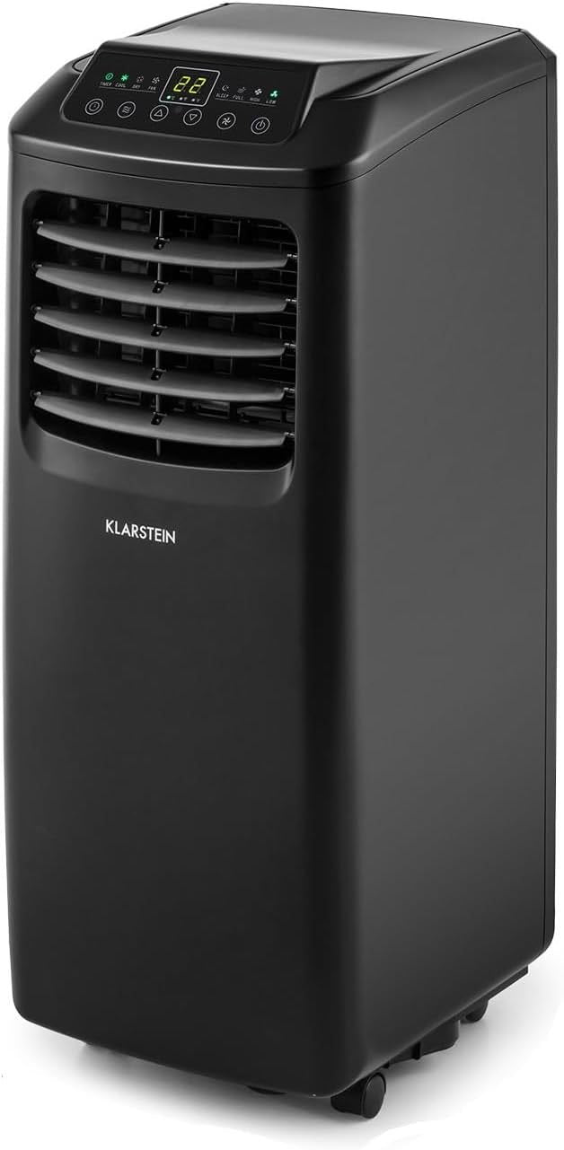 Klarstein Climatiseur mobile 4-en-1 – Déshumidificateur, ventilateur, mode nuit, tuyau d’évacuation, contrôle par application, jusqu’à 44 m²