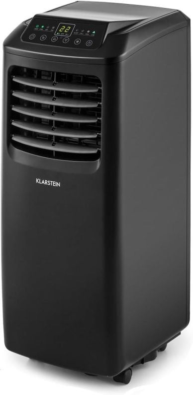 Klarstein Climatiseur mobile avec tuyau d’évacuation 3-en-1 – Ventilateur, déshumidificateur, mode nuit, contrôle par application, 7 000 BTU, pour