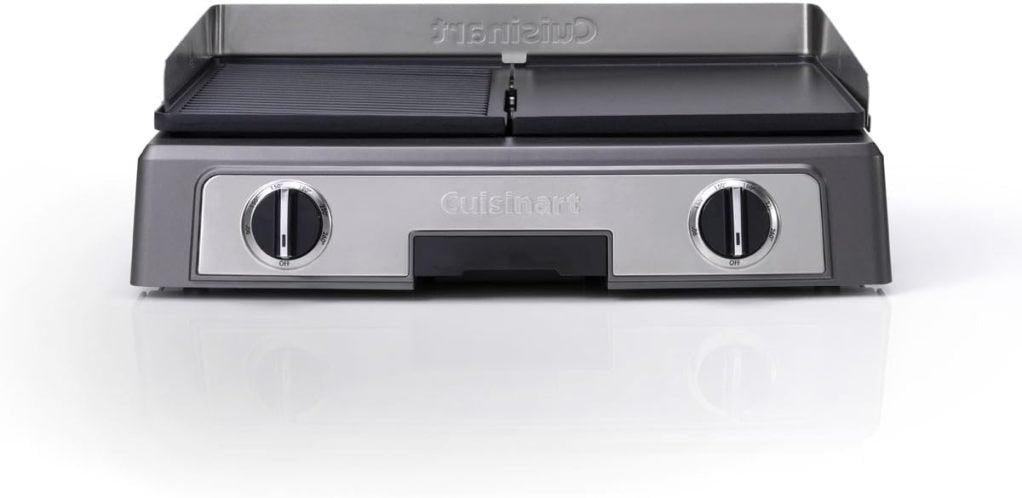 Cuisinart Hot Plate Entertaining Grill & Griddle | Plancha électrique XL / Teppanyaki pour la maison | Plaque antiadhésive amovible, réglage de