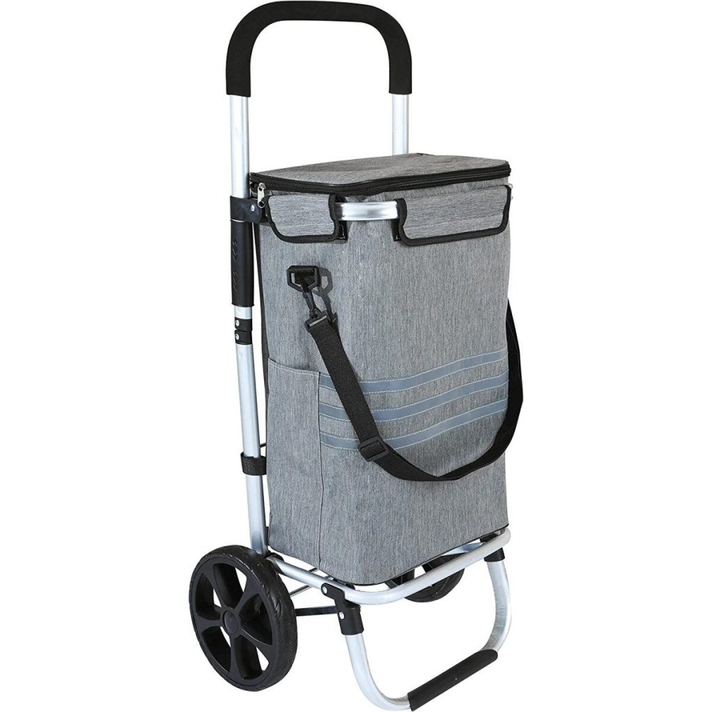 Ribelli Chariot de courses pliable 2 roues avec compartiment isotherme